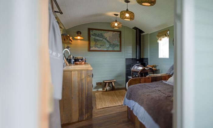 Interior - Joan - Brook Cottage Shepherd Huts